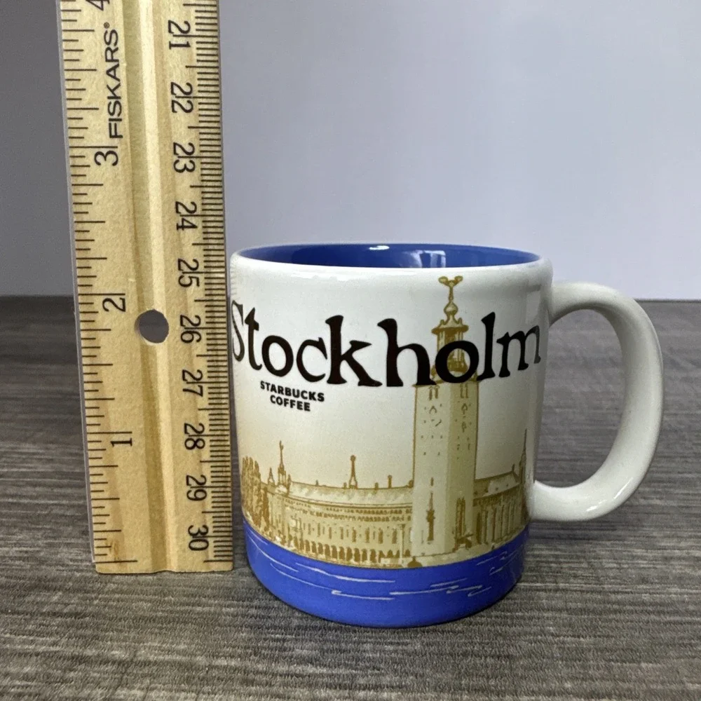 STARBUCKS Been There Series STOCKHOLM Coffee Mug 3 oz 2014 Mini Demitasse Cup